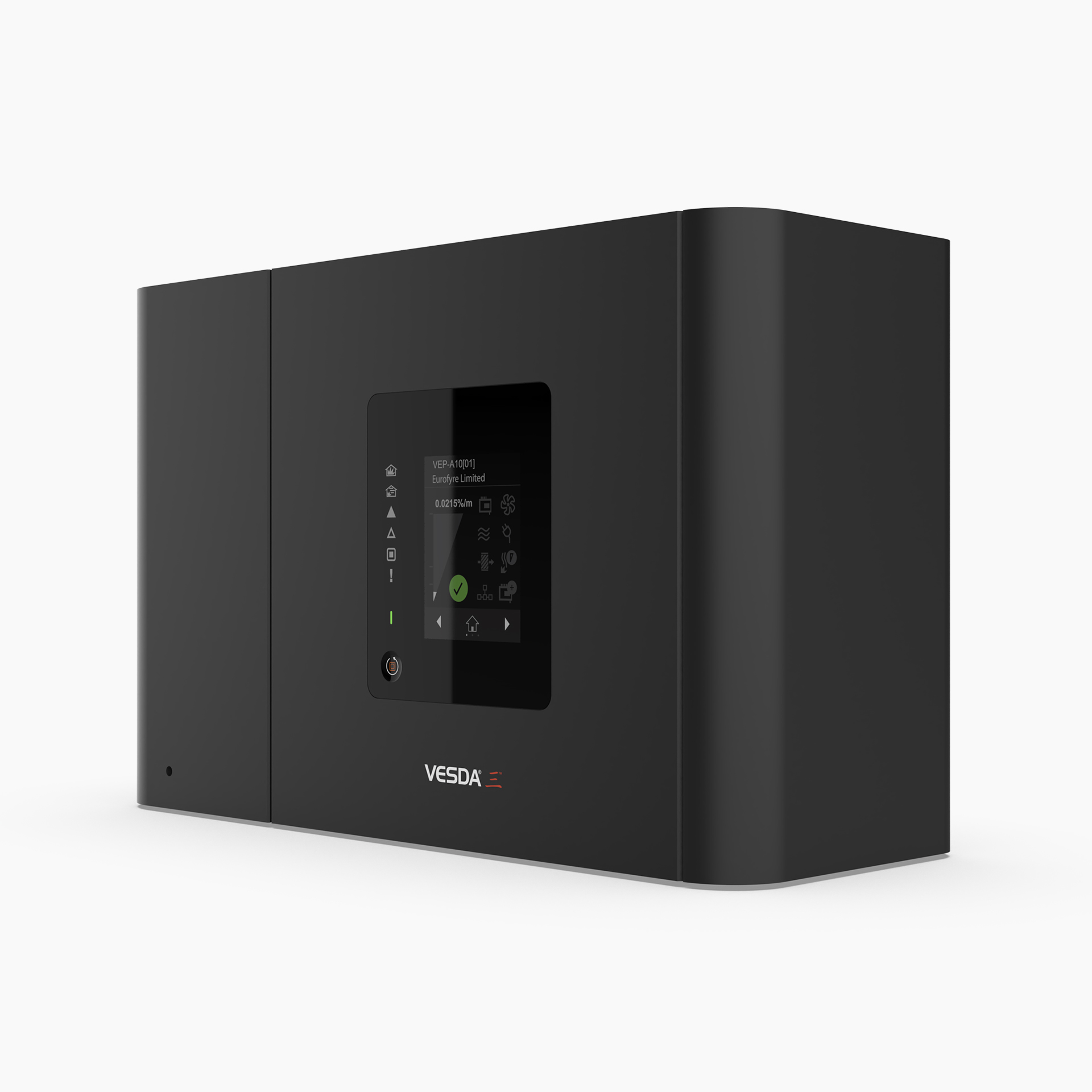 VESDA-E VEP with 3.5″ Display, 4 Pipe, 1 Area Aspirating Smoke Detector