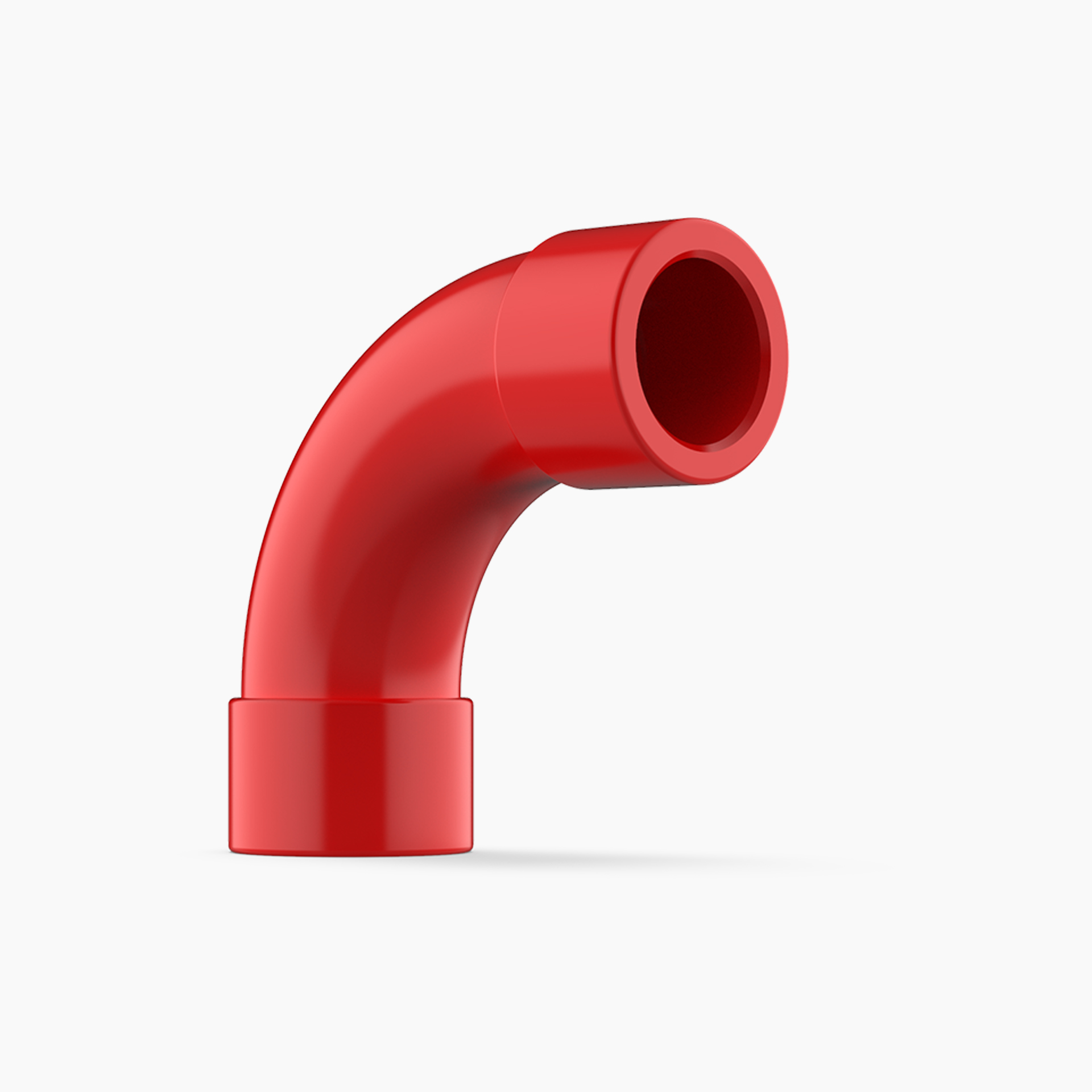 VESDA Red ABS 25mm 90° Sweeping Bend