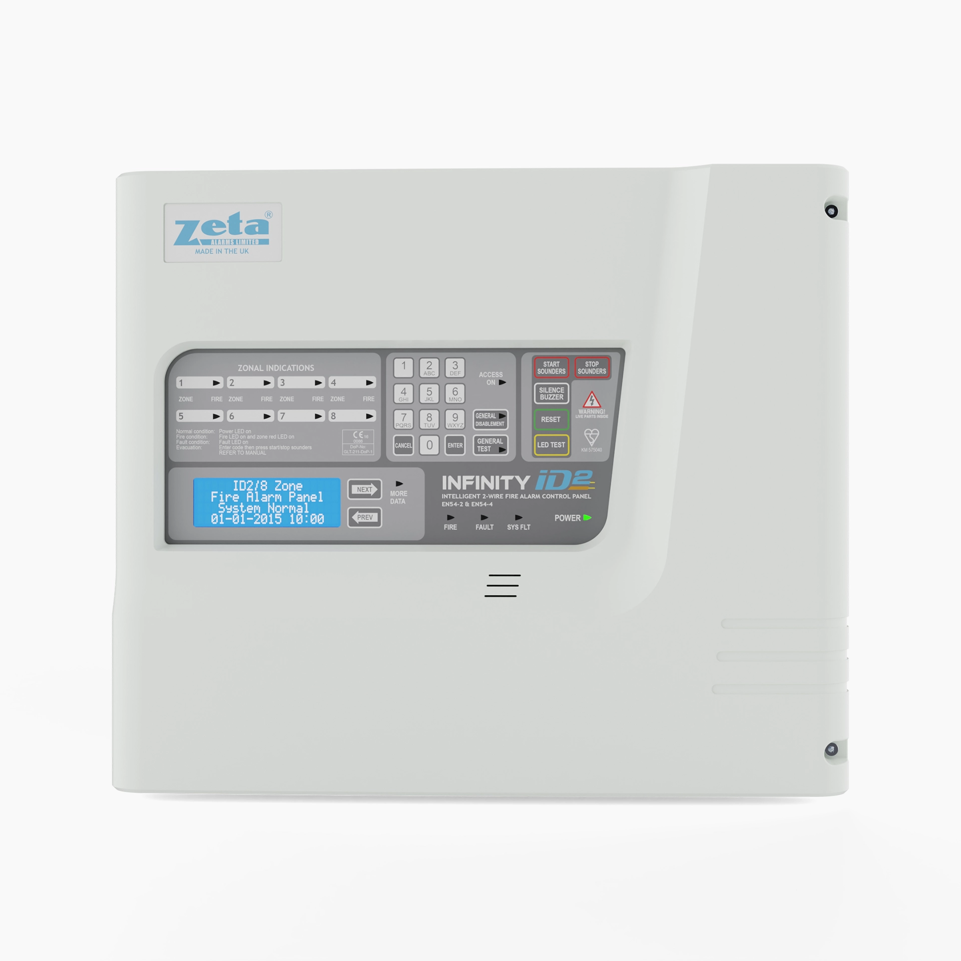 Infinity ID2 2-Wire Addressable Fire Alarm Panel - Image 2