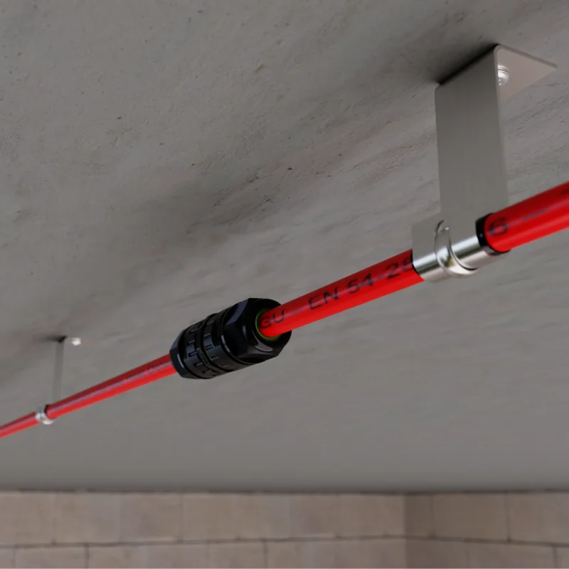 FyreLine In-Line LHD Cable Connector Wall Mounted